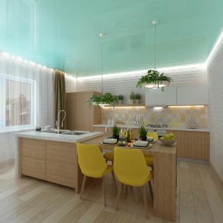 Натяжные потолки на кухню в Волгограде